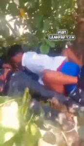 High school girl get fuck in the bush