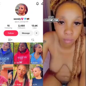 TikTok leak sextapes- Wendy my masturbate her fair pussy